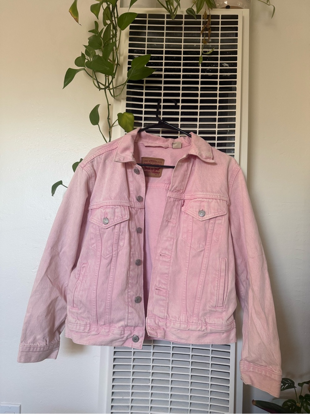 Baby Pink Levi’s Denim Jacket